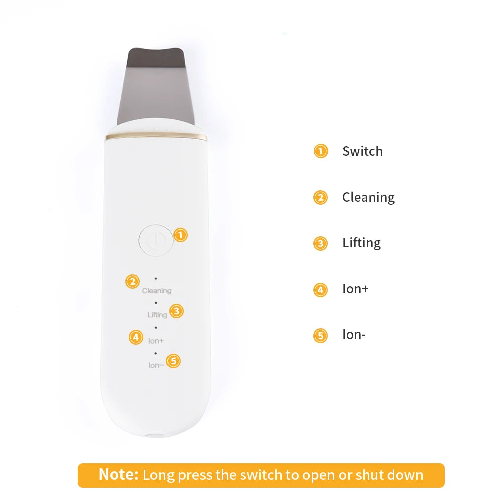 Ultrasonic Deep Pore Cleansing Skin Scrubber